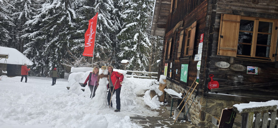 Wintereinbruch am Palmsonntag 2026 auf der Gföhlberghütte